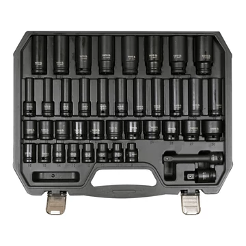 YATO Gépi dugókulcs készlet 1/2&quot;, 10-32mm, CrMo, 40db-os (YT-10555)