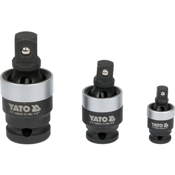 YATO Univerzális csuklós csatlakozó készlet 1/2&quot;, 1/4&quot;, 3/8&quot;, CrMo (YT-10642)