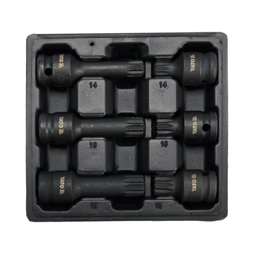 YATO Üthető bit dugókulcs készlet 1/2&quot; 6db-os spline (YT-10652)