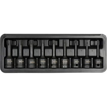 YATO Üthető bit dugókulcs készlet 1/2&quot; 9db-os (YT-10681)