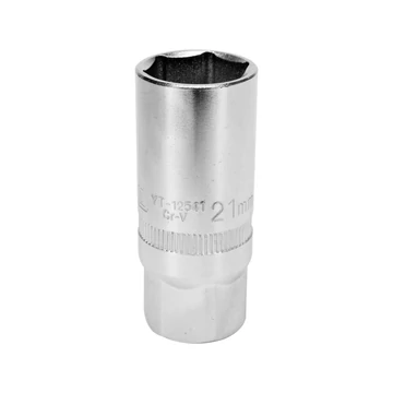 YATO Gyújtógyertya-dugókulcs 1/2&quot; hatlapú, hosszú 21mm (1db) (YT-12541)