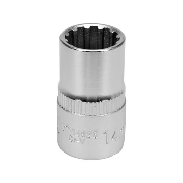 YATO Spline dugókulcs 1/2&quot; 12lapú, rövid 14x38mm (1db) (YT-14826)