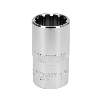 YATO Spline dugókulcs 1/2&quot; 12lapú, rövid 15x38mm (1db) (YT-14827)