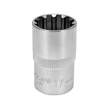 YATO Spline dugókulcs 1/2&quot; 12lapú, rövid 17x38mm (1db) (YT-14829)
