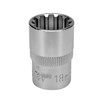YATO Spline dugókulcs 1/2&quot; 12lapú, rövid 38x18mm (1db) (YT-14830)