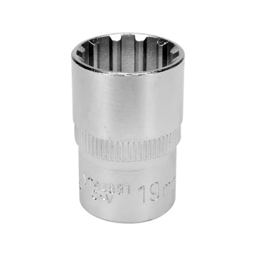 YATO Spline dugókulcs 1/2&quot; 12lapú, rövid 38x19mm (1db) (YT-14831)