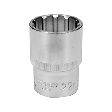 YATO Spline dugókulcs 1/2&quot; 12lapú, rövid 38x22mm (1db) (YT-14834)