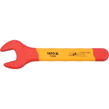 YATO Szigetelt villáskulcs 15x150mm 1000V