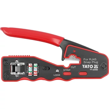 YATO Krimpelő fogó UTP hálózati/RJ45 csatlakozókhoz 135mm (YT-22440)