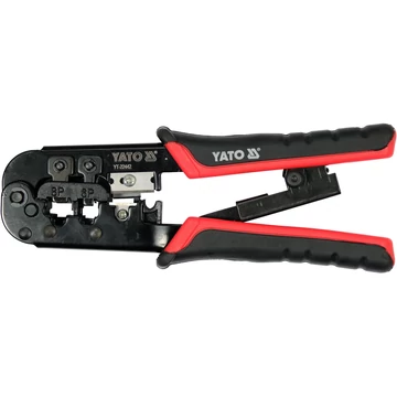 YATO Krimpelő fogó RJ45 és RJ11 csatlakozókhoz 180mm (YT-22442)