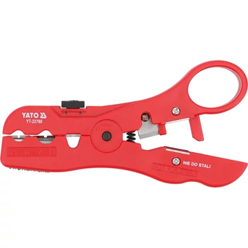 YATO Kábel csupaszító RG59/RG6/RG7/RG11/STP/UTP kábelekhez 125mm