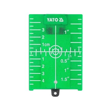 YATO Zöld, lézer szintező célkártya mágnessel 75x105x3,2mm (YT-30465)