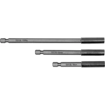 YATO Hatlapú bittartó készlet 1/4&quot; 75/100/150mm 3db-os (YT-04699)