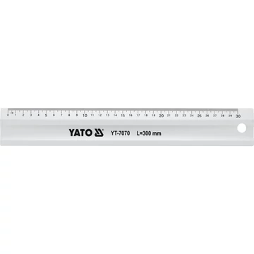YATO Asztalos vonalzó, alumínium 300mm (YT-7070)