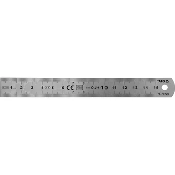 YATO Rozsdamentes acél vonalzó 150mm (YT-70720)