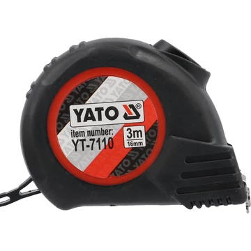 YATO Mérőszalag, acél 3m/16mm (YT-7110)