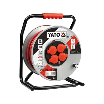 YATO Kábeldob, fémvázas 40m (3x2,5mm) (YT-8107)