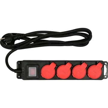 YATO 4 kimenetes hosszabbító kábel 3m, 3500W, földeléssel, IP44 (YT-81241)