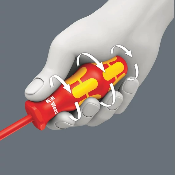 WERA 165 IS PZ VDE Szigetelt csavarhúzó vékony szárral PZ1x80mm