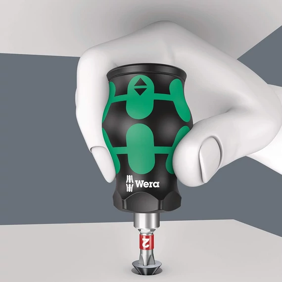 WERA Kraftform Kompakt Stubby marokcsavarhúzó 6 részes bitkészlettel (PH/PZ/SL)