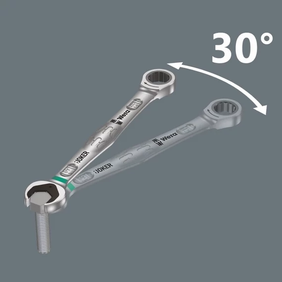 WERA 6000 JOKER Racsnis csillag-villáskulcs készlet 11 részes (8-19mm)