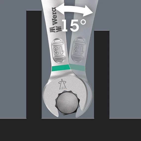 WERA 6003 JOKER Csillag-villáskulcs készlet 4 részes (8-13mm)