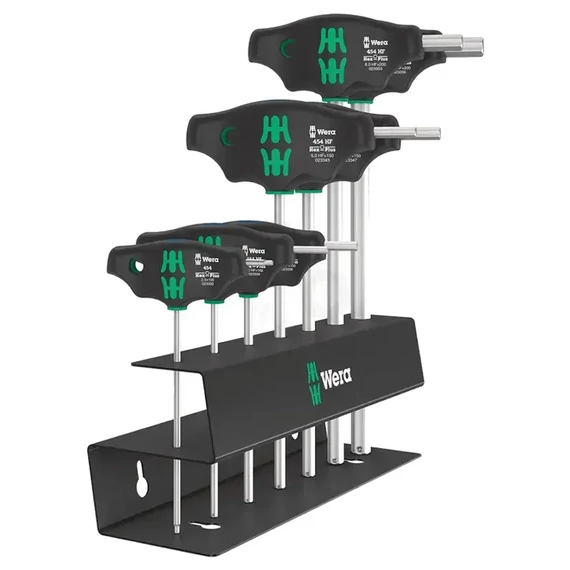 WERA 454/7 HF T-fogantyús imbuszkulcs készlet 7 részes (2,5-10mm)