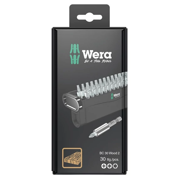 WERA BC 30 WOOD 2 SB Bitkészlet 30 részes (PH/PZ/TX)