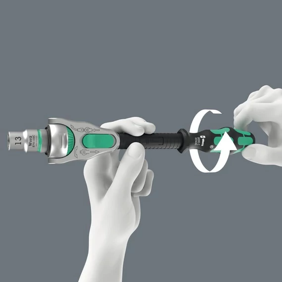 WERA 8000 A SB Zyklop Speed Csuklós racsnis hajtókar 1/4