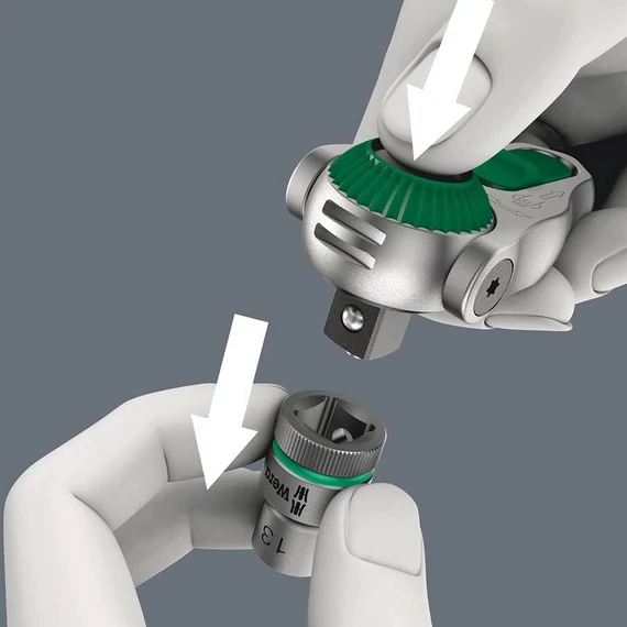 WERA 8000 A SB Zyklop Speed Csuklós racsnis hajtókar 1/4