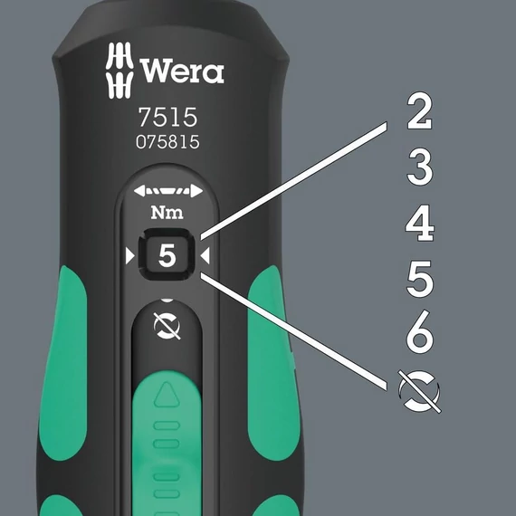 WERA 7515 Safe-Torque Speed Nyomaték csavarhúzó 1/4
