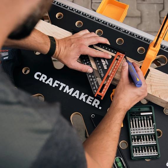 CRAFTMAKER Pro-Station S30 összecsukható munkaasztal 74-90cm 450kg (694720CRAFTMAKER)