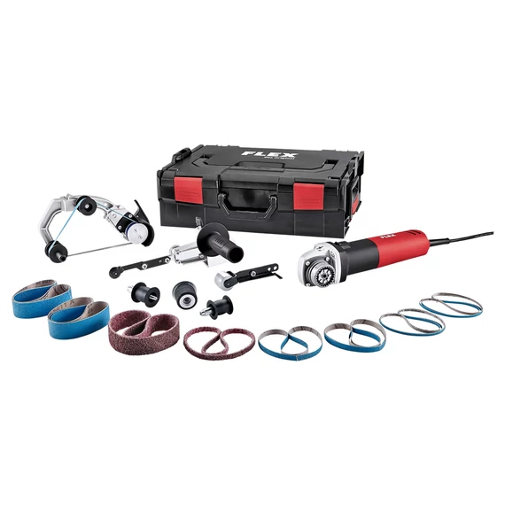 FLEX BRE 8-4 9 Inox Csőcsiszoló és övreszelő szett TRINOXFLEX, L-BOXX (800W/50mm) (453.463)