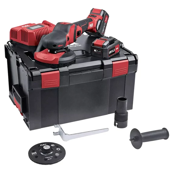 FLEX SE 125 18.0 EC 5.0 AH SET Akkus csiszoló 125mm, L-BOXX (2x5,0Ah/18V) (504.157)