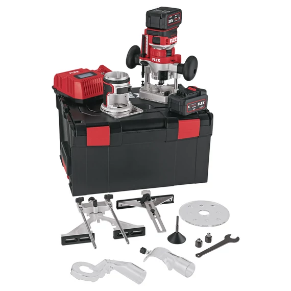 FLEX CER 18-EC/5.0AH SZETT Akkus élmaró és felsőmaró L-BOXX (2x5,0Ah/18V) (531.636)
