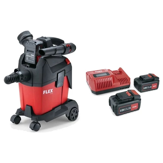 FLEX VC 6 L MC Akkus porszívó kézi tisztítással (L/6l) (2x5,0Ah/18V) (750.660)