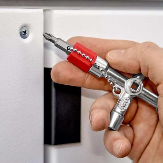 KNIPEX Kapcsolószekrény kulcs TwinKey 76mm (00 11 03)