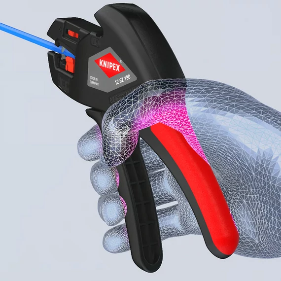 KNIPEX kábelcsupaszító fogó automatikus 180mm (12 62 180 SB)