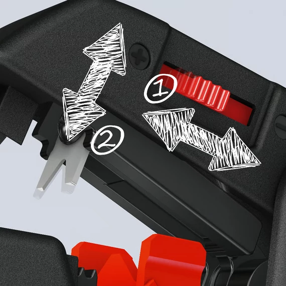 KNIPEX kábelcsupaszító fogó automatikus 180mm (12 62 180 SB)