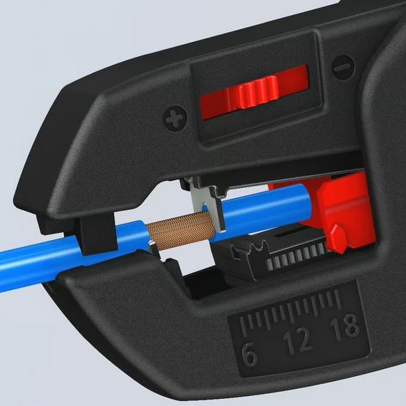 KNIPEX kábelcsupaszító fogó automatikus 180mm (12 62 180 SB)