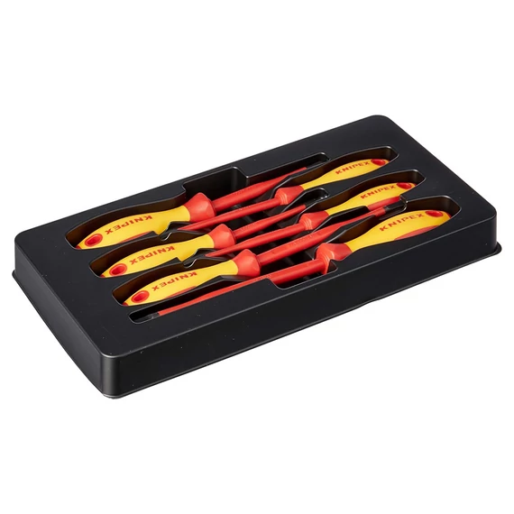 KNIPEX VDE Csavarhúzó készlet, egyhornyú, Phillips 6db-os (00 20 12 V02)
