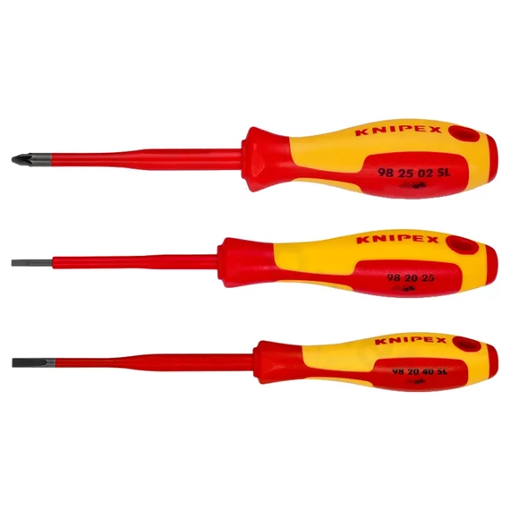 KNIPEX VDE Csavarhúzó készlet egyhornyú/Phillips/Pozidriv 6db-os (002012V04)