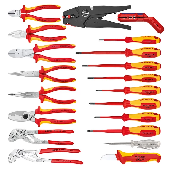 KNIPEX Vision24 Szerszámos koffer VDE szerszámokkal 20db-os (00 21 20)
