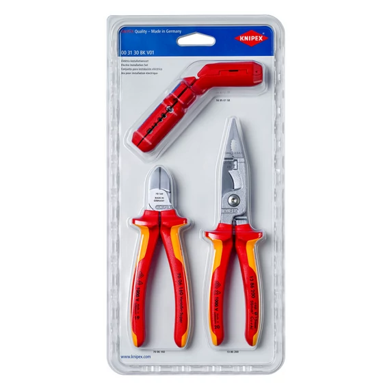 KNIPEX Szerszámkészlet 3db-os (00 31 30 BK V01)