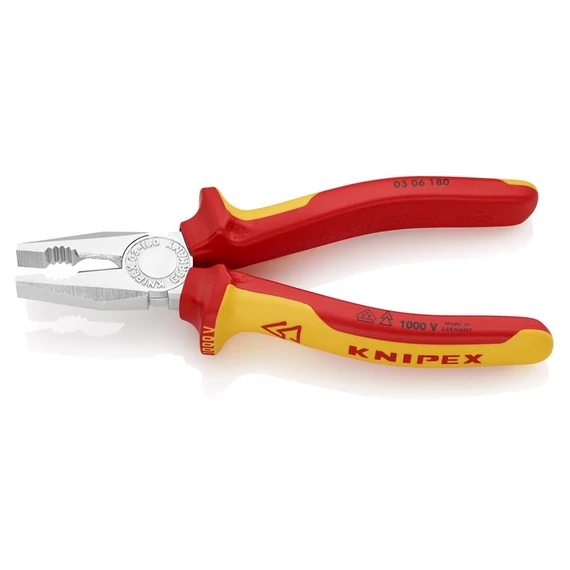 KNIPEX Szigetelt kombinált fogó 180mm (03 06 180)