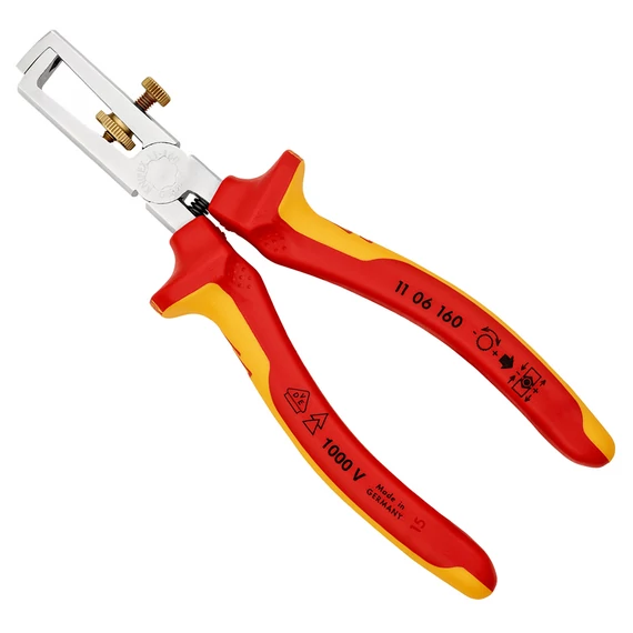 KNIPEX Huzalcsupaszító (blankoló) fogó nyitórugóval, univerzális 160mm (11 06 160)