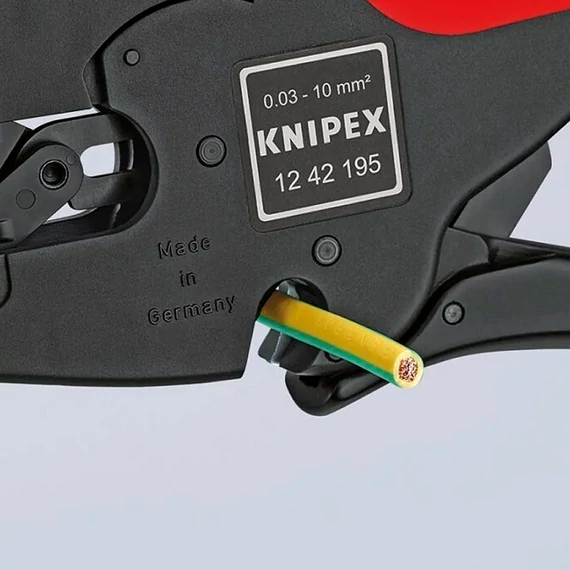 KNIPEX MultiStrip 10 Kábelcsupaszító fogó 195mm automatikus (12 42 195) (12 42 195 SB)