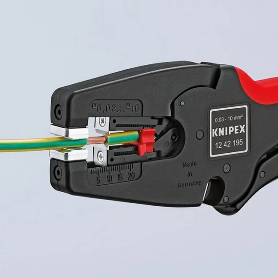 KNIPEX MultiStrip 10 Kábelcsupaszító fogó 195mm automatikus (12 42 195) (12 42 195 SB)