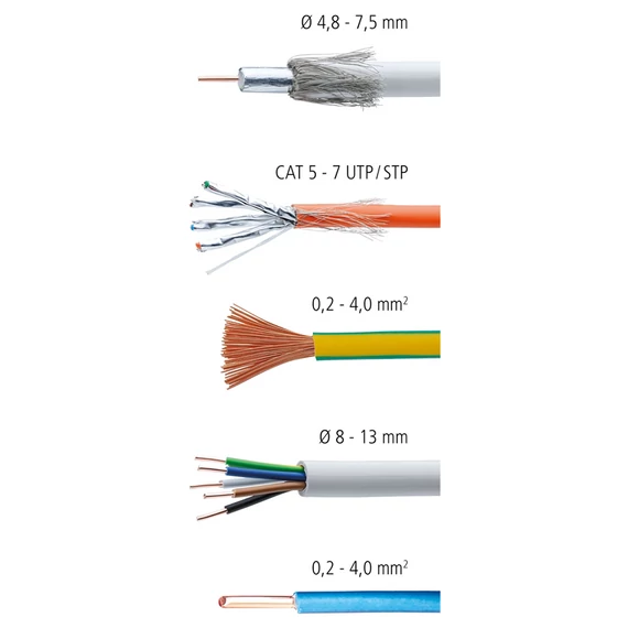 KNIPEX Kábelcsupaszító (blankoló) 135mm (16 95 01 SB)