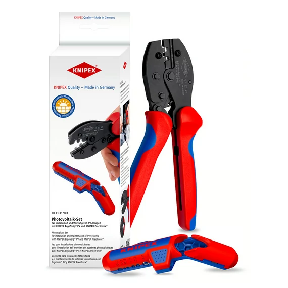 KNIPEX Fotovoltaikus szerelő készlet, ErgoStrip PV + PreciForce (00 31 31 V01 SB)